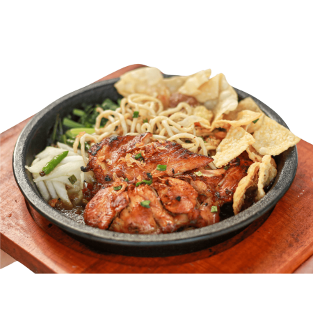 mie hot plate chiken steak